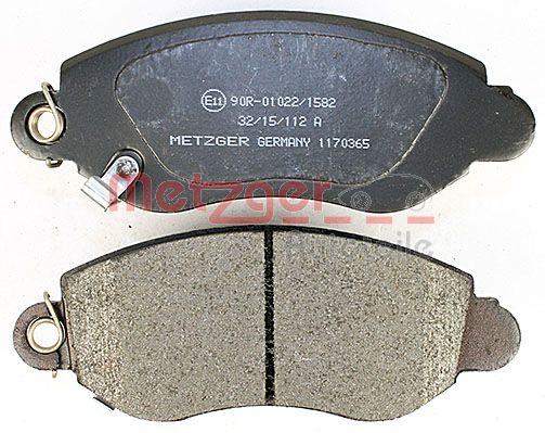 METZGER 1170365 Bremsbelagsatz, Scheibenbremse